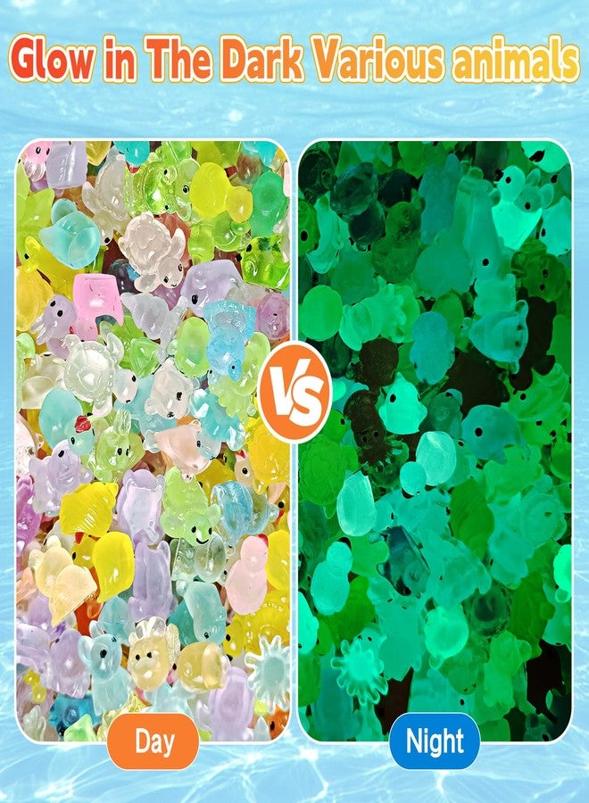 CIYOJA 50 Pcs Mystery Bag Mini Resin Animals Glow in The Dark Figurines, Mini Figures Blind Bags for DIY Crafts, Fairy Garden Decor, Dollhouse Accessories, Party Favors, Surprise Gifts for Kids - Image 4